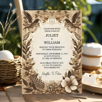 Brown Fall Wood Paperie Recycled Paper Wedding