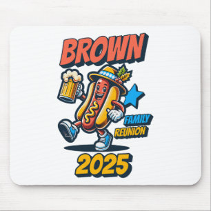 Brown Family Reunion 2025 Personalized Matching Su Mouse Pad