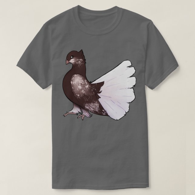 Brown Fantail T-Shirt (Design Front)