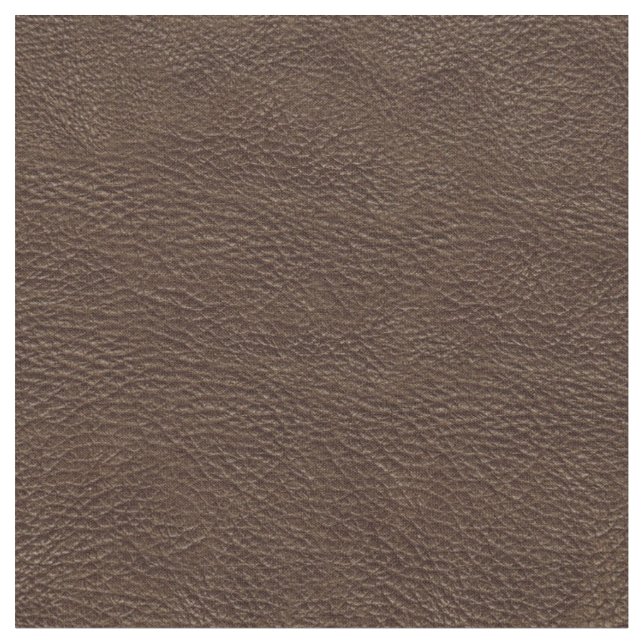 Brown Faux Leather Fabric (Close Up)