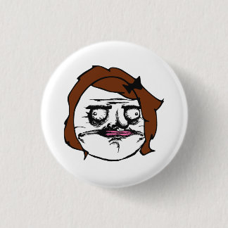 Brown Female Me Gusta Comic Rage Face Meme 3 Cm Round Badge