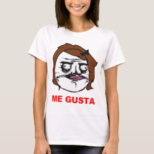 Brown Female Me Gusta Comic Rage Face Meme T-Shirt