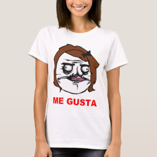 Brown Female Me Gusta Comic Rage Face Meme T-Shirt