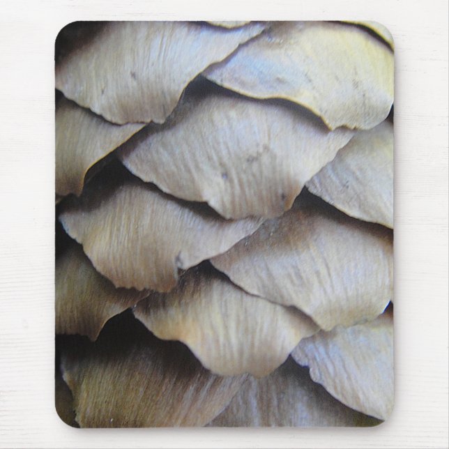 Brown fir cone pattern mouse pad (Front)