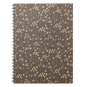 Brown floral journal