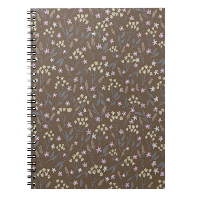 Brown floral journal (Front)