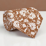 Brown Floral Pattern Custom Necktie<br><div class="desc">This custom necktie features a sophisticated floral pattern, making it a stylish and unique accessory. It's perfect for adding a touch of personality to any outfit, whether it's for a special occasion or everyday wear. The high-quality fabric ensures a comfortable and long-lasting wear, and the custom design allows you to...</div>