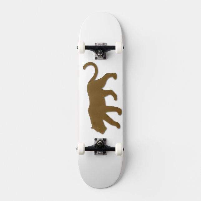 Brown Florida Panther Skateboard (Front)