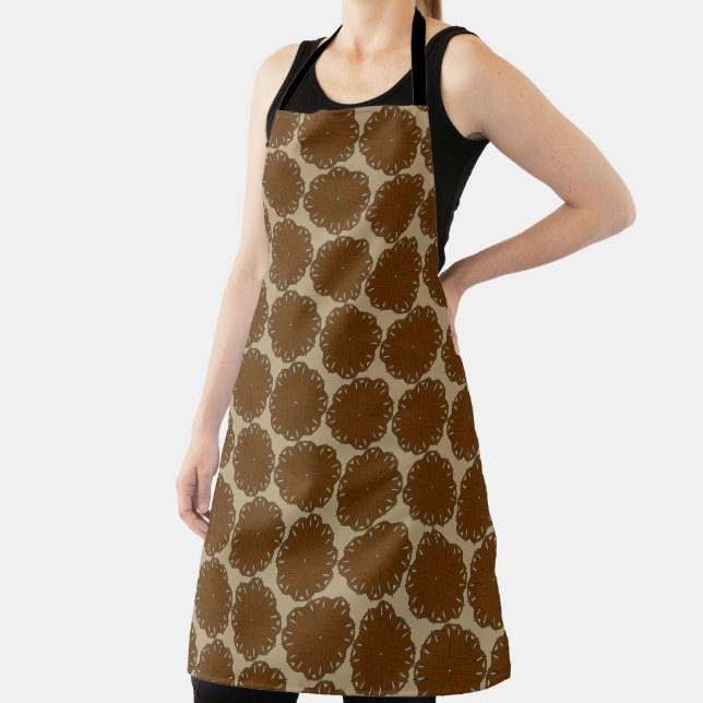 Brown Flower Ribbon by Kenneth Yoncich Apron (Insitu)