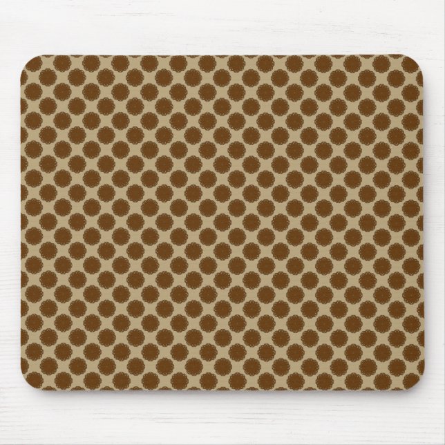 Brown Flower Ribbon by Kenneth Yoncich Mouse Pad (Front)