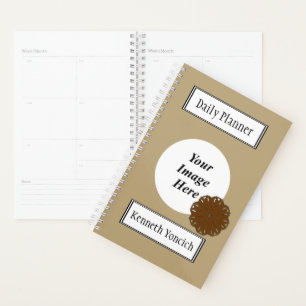 Brown Flower Ribbon by Kenneth Yoncich Planner