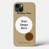 Brown Flower Ribbon Tmpl by Kenneth Yoncich