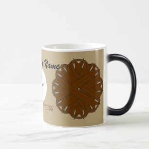 Brown Flower Ribbon Tmpl by Kenneth Yoncich Magic Mug