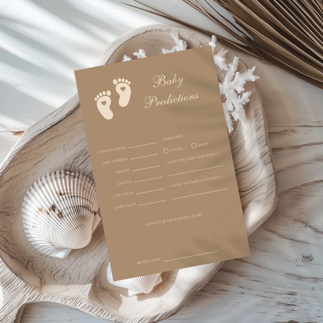 Brown Footprints Gender Reveal Baby Predictions (Creator Uploaded)