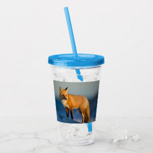 Brown Fox Acrylic Tumbler