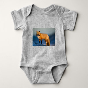 Brown Fox Baby Bodysuit