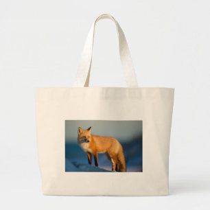 Brown Fox Large Tote Bag