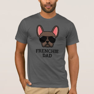 Brown French Bulldog Frenchie Dog Dad T-Shirt