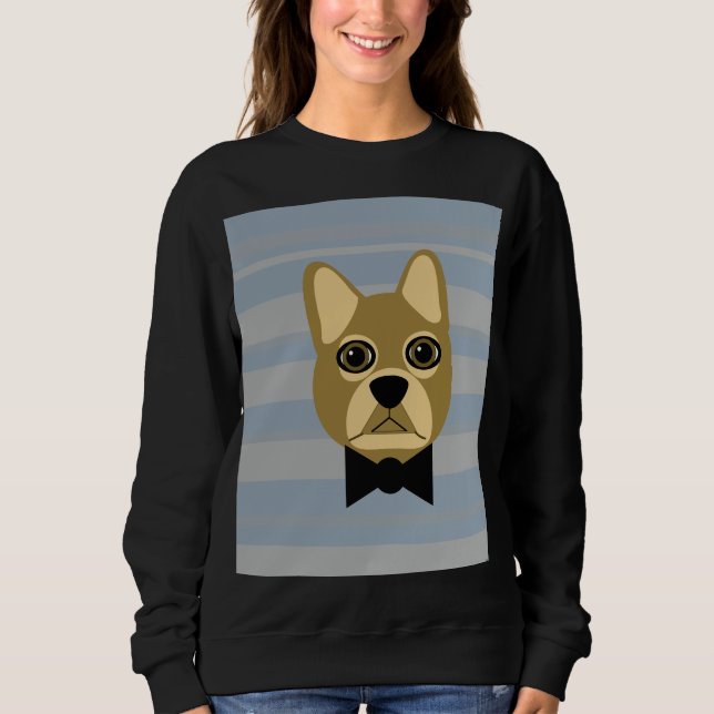 Brown French bulldog Sweatshirt (Front)