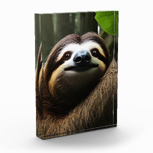 Brown Fuzzy Sloth, Photo Block