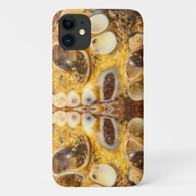 Brown Gemstone Stone Texture iPhone 11 Case (Back)