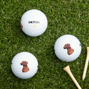 Brown Geometric Dog Golf Balls