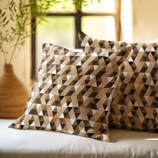 Brown Geometric Pattern Cushion (Creator Uploaded)