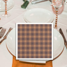 Brown Gingham Fall Autumn