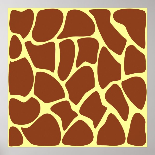 Brown Giraffe Print Pattern. (Front)