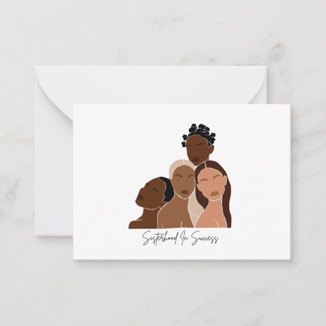 Brown Girls Note Card (Front)