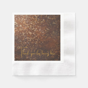 Brown Glitter Napkin