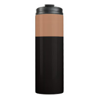 Brown Glossy Thermal Tumbler – Hot & Cold Mug