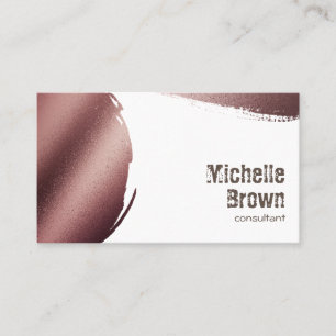 Brown gold stains abstract rustic consultant  business card