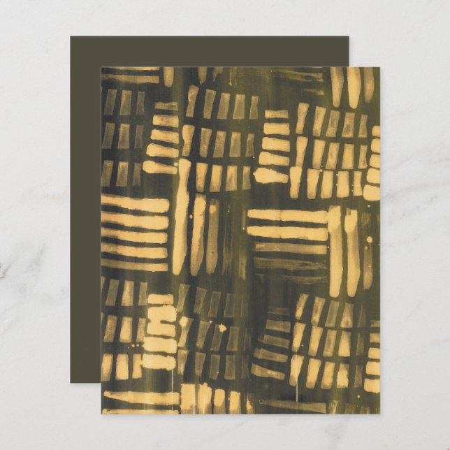 Brown Gold Tribal Mudcloth Abstract Scrapbook Pape (Front/Back)