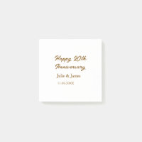 Brown golden happy 20th anniversary name datsimple