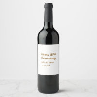 Brown golden happy 20th anniversary name datsimple