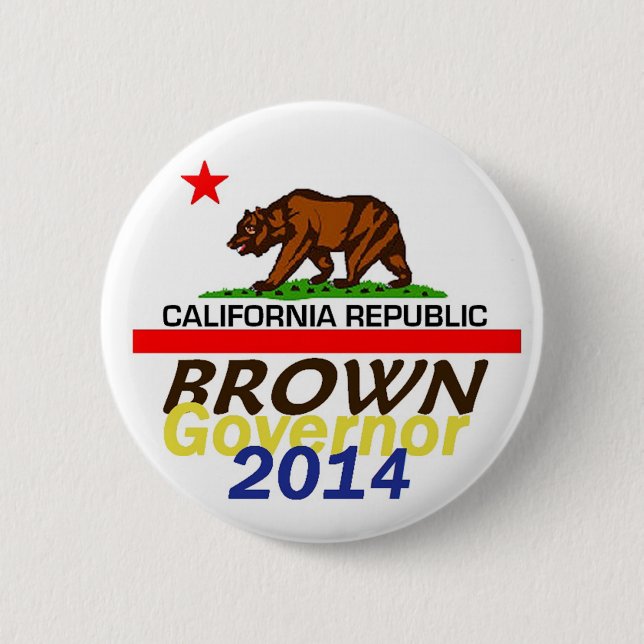 BROWN Governor 2014 Button (Front)