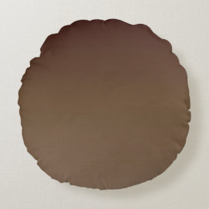 Brown Gradient Round Cushion