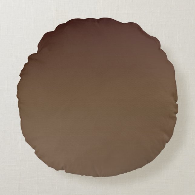 Brown Gradient Round Cushion (Front)