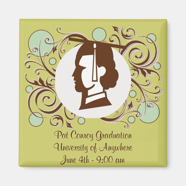Brown Graduate Reminder Magnet (Front)