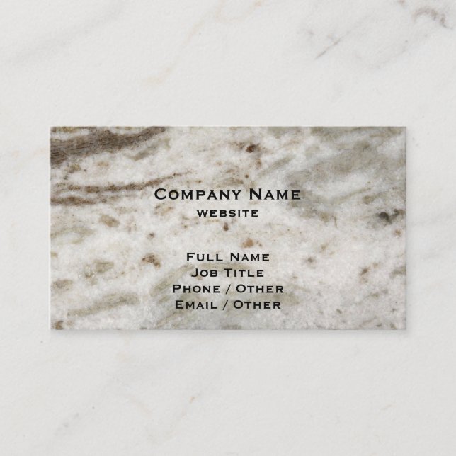 Brown Granite Business Card (Front)