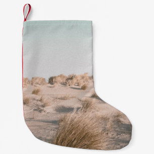 BROWN GRASS FIELD SMALL CHRISTMAS STOCKING