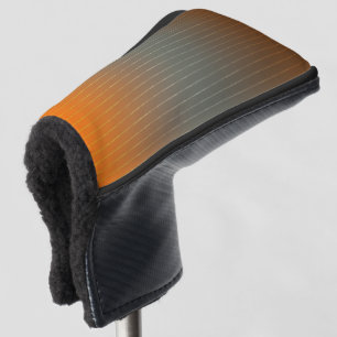 Brown, gray and rusty orange gradient. golf head cover