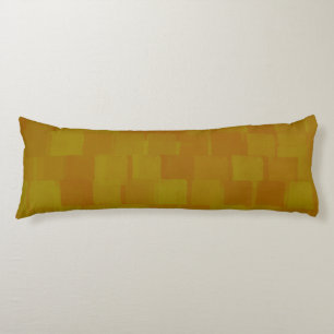 Brown Green Abstract Pattern Body Cushion