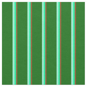 Brown, Green, Aquamarine & Dark Green Coloured Fabric