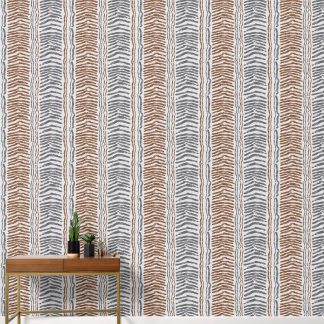 Brown Grey Modern Peel and Stick Wallpaper