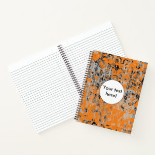 Brown grey texture notebook