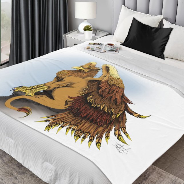 Brown Griffin Fantasy Fleece Blanket (Creator Uploaded)