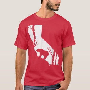 Brown Grizzly Bear Hunting - CALIFORNIA map Hunter T-Shirt