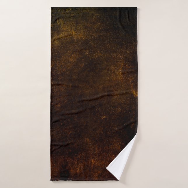 Brown grunge background, artistic dark texture, de bath towel (Bath Towel)